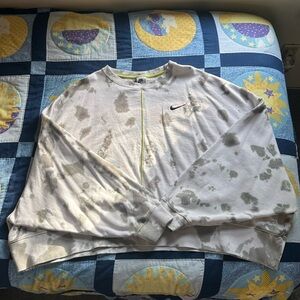 Nike Tie Dye Cropped Sweatshirt